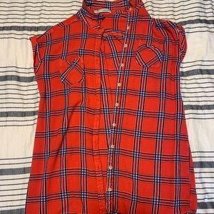 Plaid vest:/cover